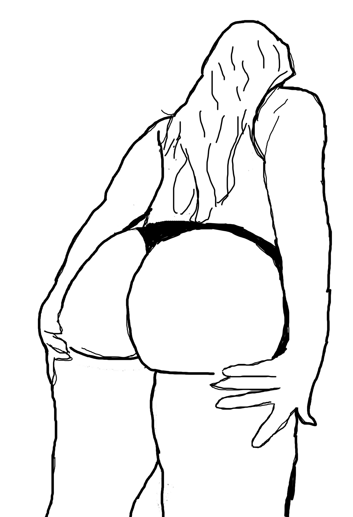 A woman outline