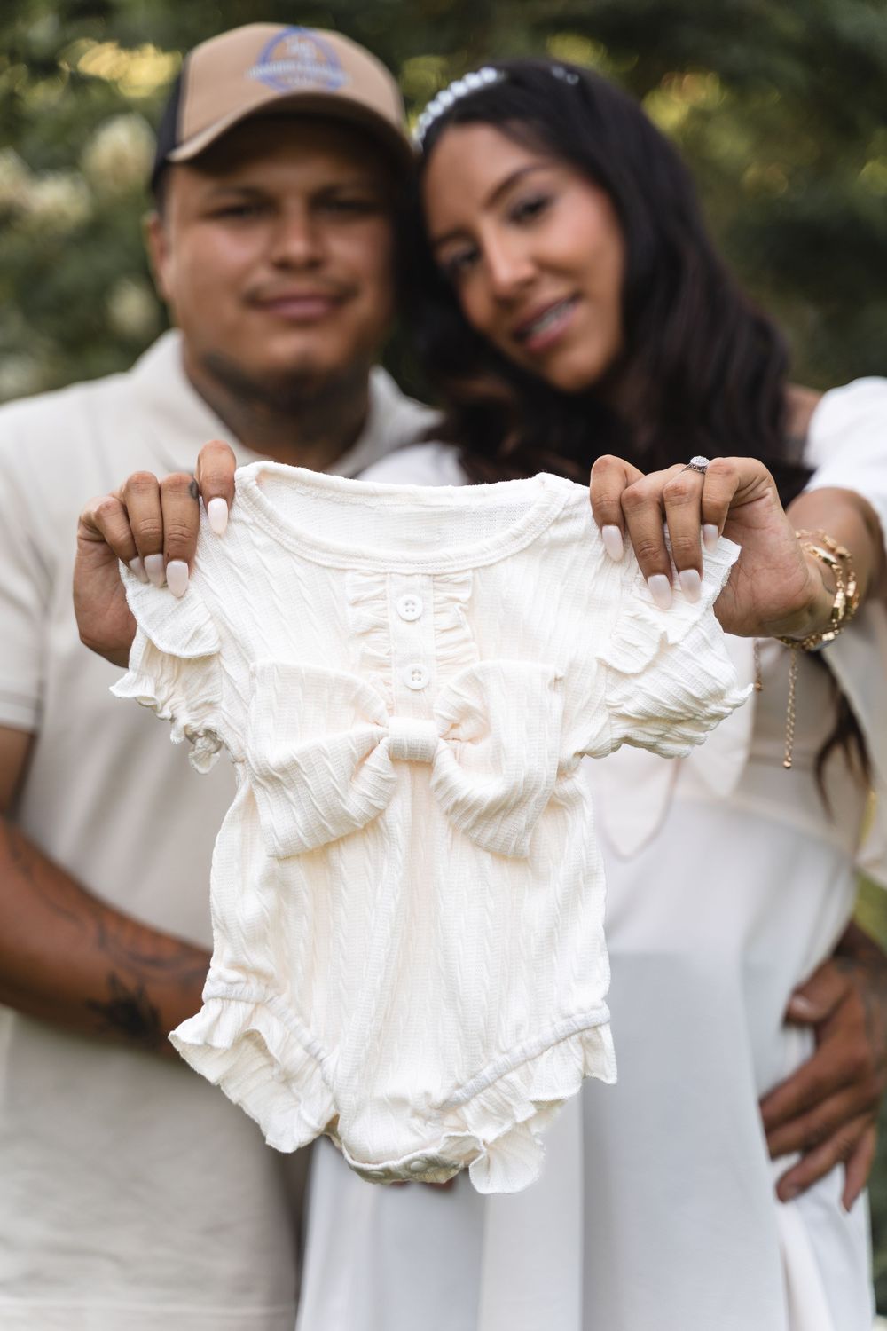 baby announcement at the greensboro arboretum