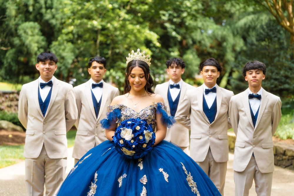 quinceanera  shoot at the greensboro bicentennial