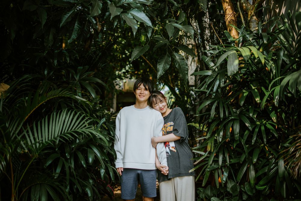 Romantic couple photography session at Adiwana Suweta Ubud, Bali.