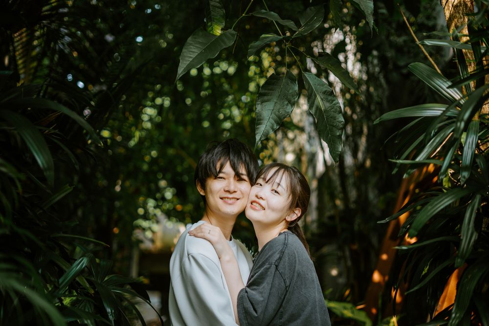Romantic couple photography session at Adiwana Suweta Ubud, Bali.