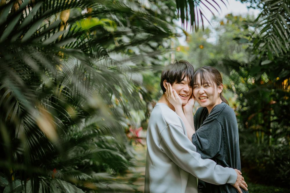 Romantic couple photography session at Adiwana Suweta Ubud, Bali.