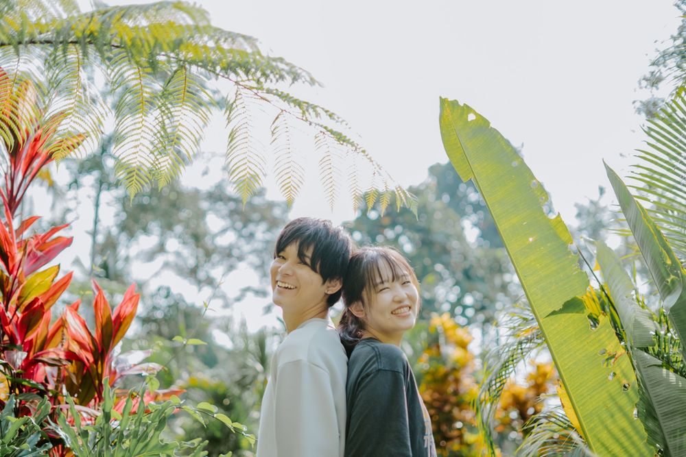 Romantic couple photography session at Adiwana Suweta Ubud, Bali.
