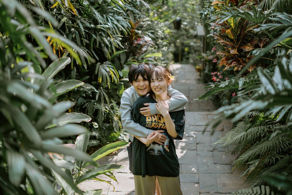 Romantic couple photography session at Adiwana Suweta Ubud, Bali.