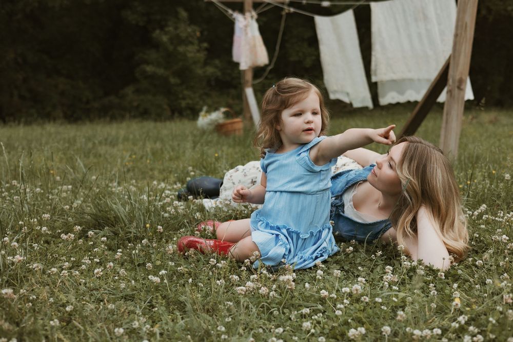 mommy and me farm photoshoot