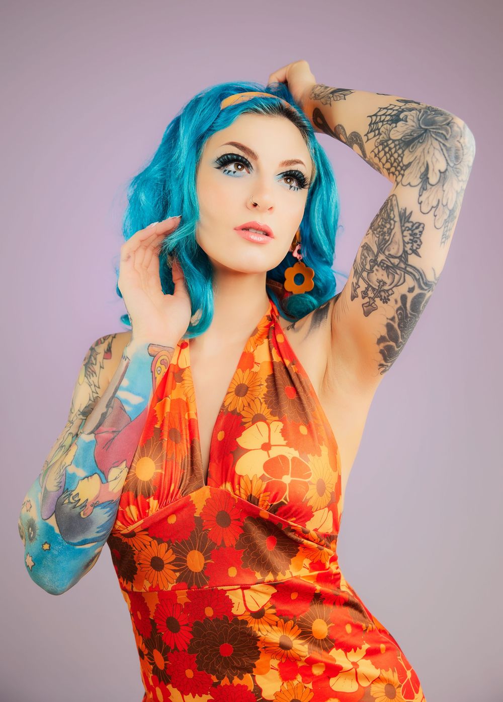 pattern and color photography
bold fashion styling
cinematic pop culture art
fashion photography with food
retro disco fashion editorial