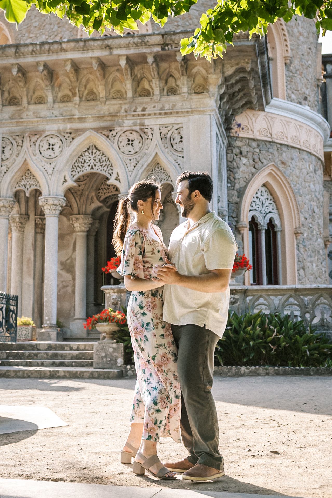 Engagement session at Palácio de Monserrate in Sintra Portugal