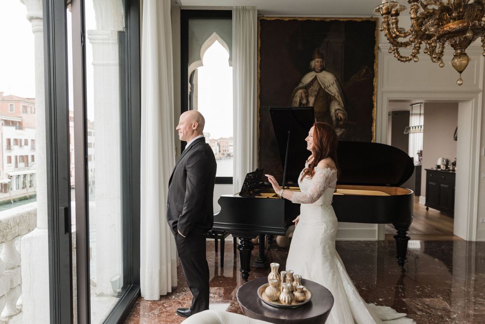 Venice Elopement at Palazzetto Foscari - Palazzetto Foscari Destination Elopement in Venice Italy -  Venice Italy Destination Wedding
