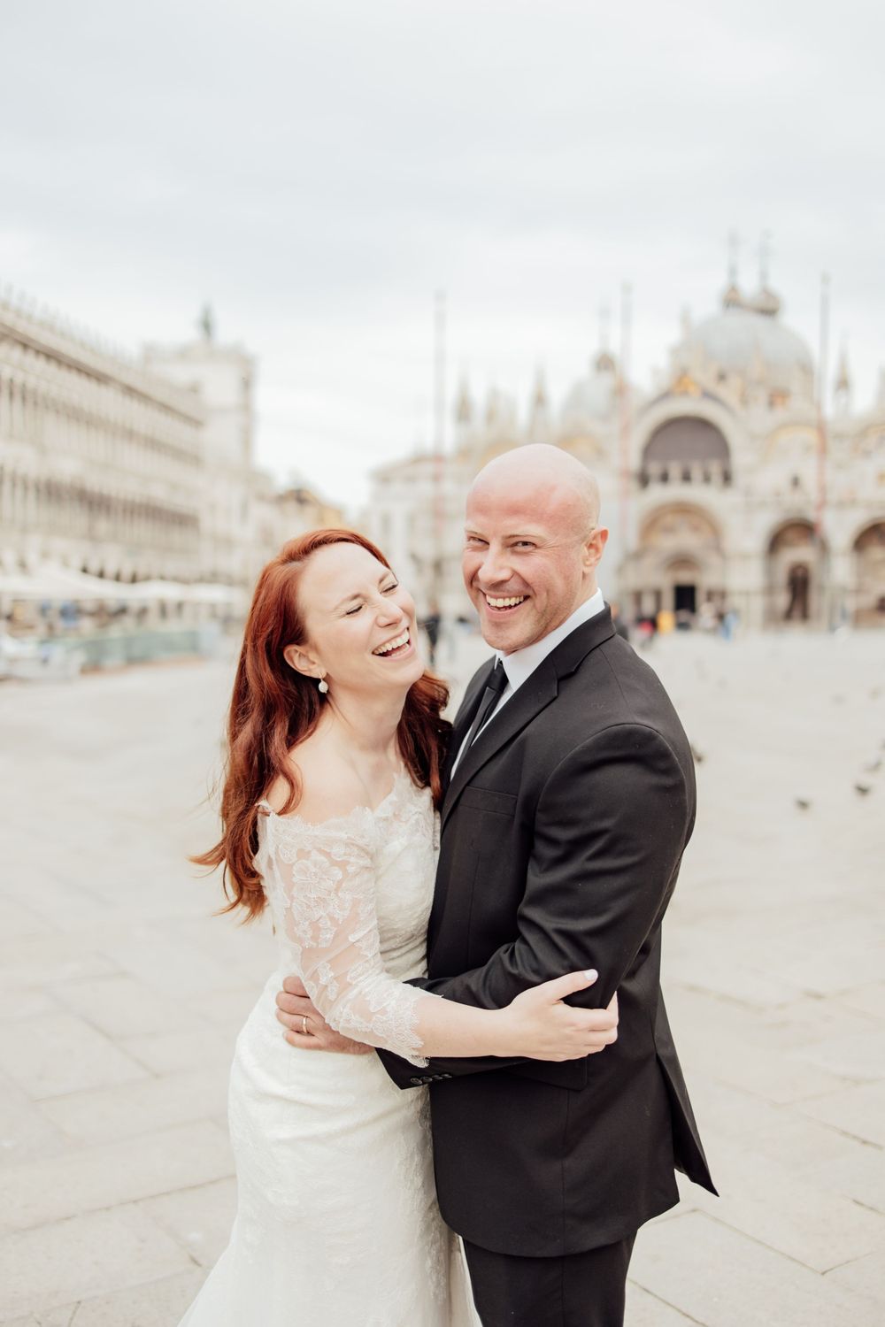 Elopement Photoshoot at Saint Marks Square in Venice, Italy- Destination Elopement in Venice Italy at Piazza San Marco
