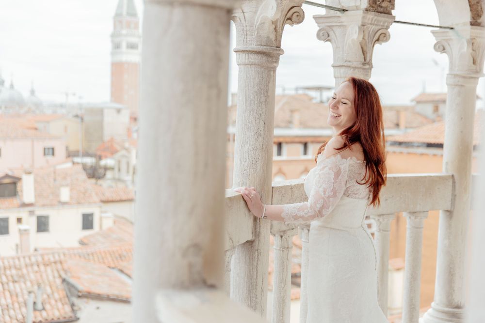 Palazzo Contarini del Bovolo Private Wedding Ceremony - Destination Elopement in Venice Italy at Palazzo Contarini del Bovolo