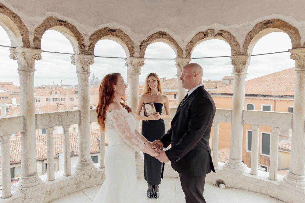 Palazzo Contarini del Bovolo Private Wedding Ceremony - Destination Elopement in Venice Italy at Palazzo Contarini del Bovolo
