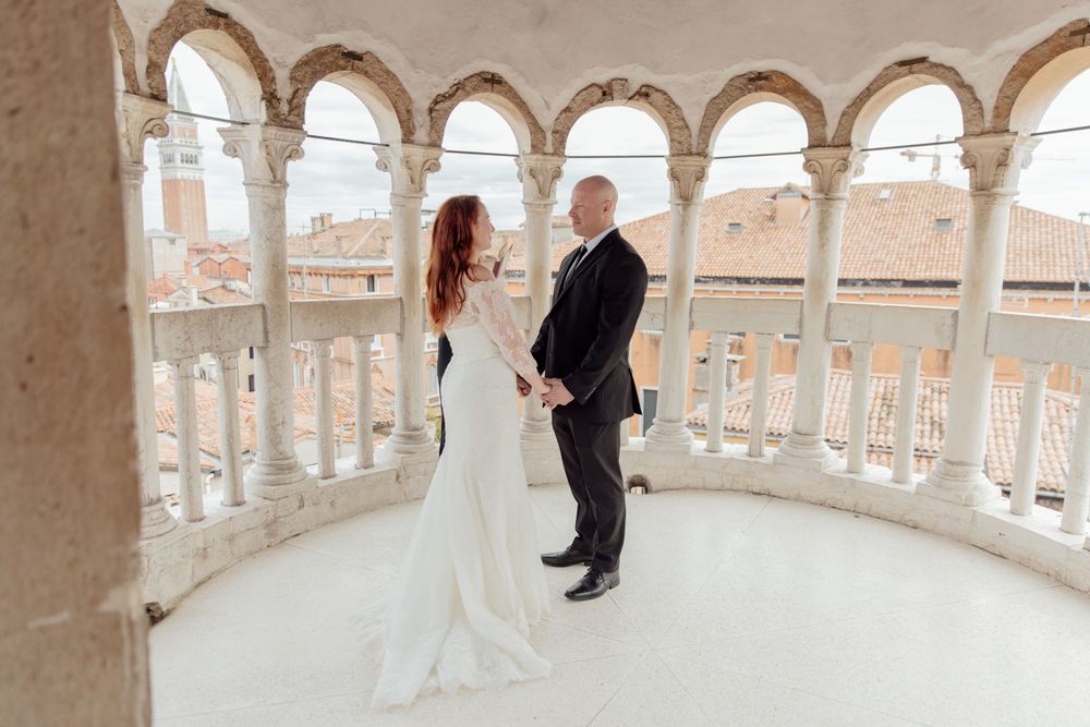 Palazzo Contarini del Bovolo Private Wedding Ceremony - Destination Elopement in Venice Italy at Palazzo Contarini del Bovolo