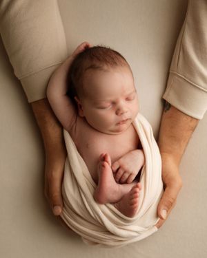 wrapped in daddy's arms