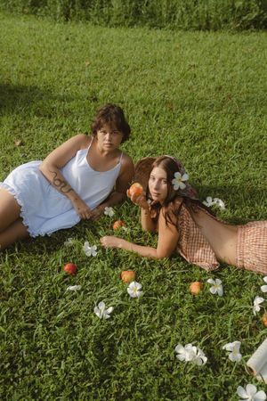 models laughing by Kauai Photographer
