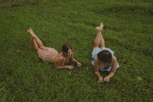 models posing with flowers by Kauai Photographer