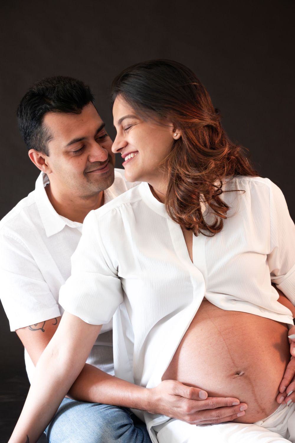 Maternity in studio