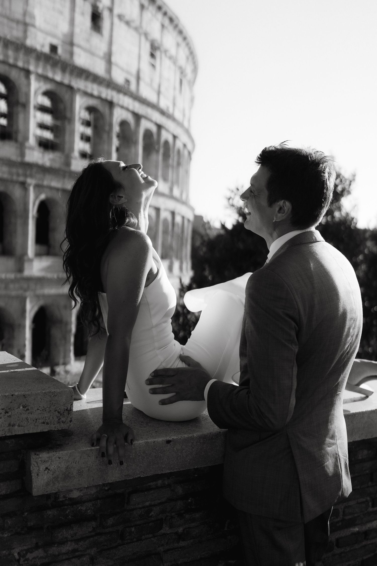 Engagement in Rome, couple in love, Destination wedding,