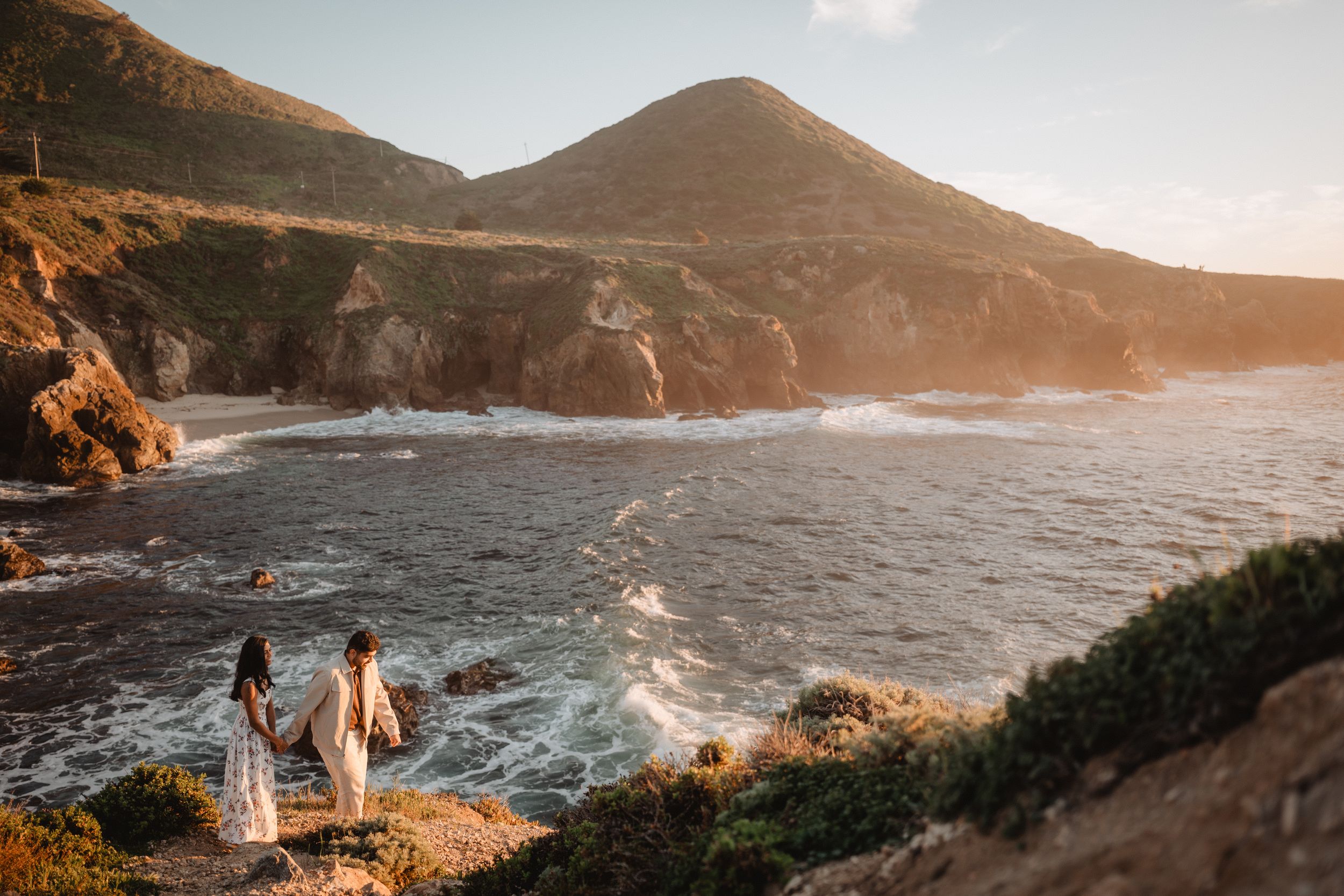 big sur engagement photos
