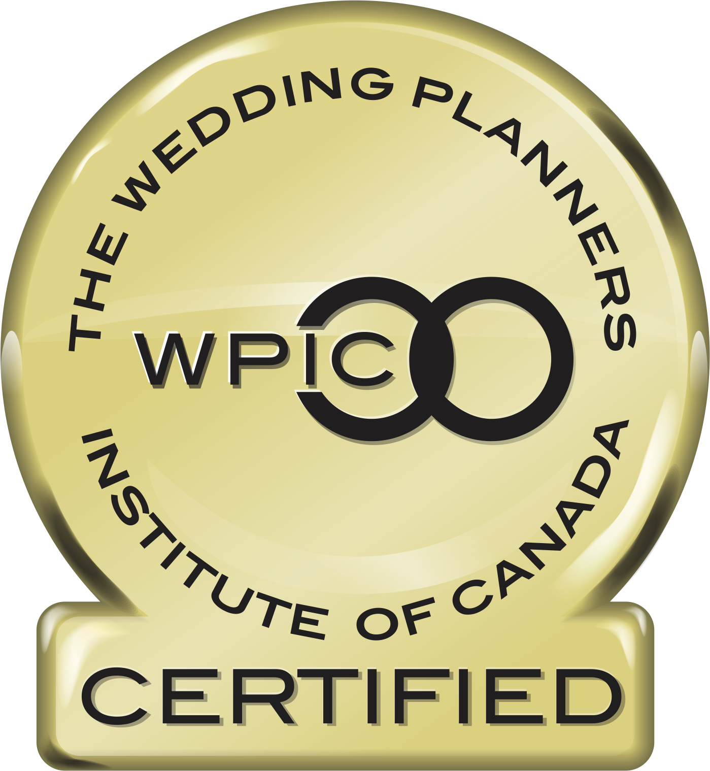 Wedding Planners Institute of Canada WPIC Certified Badge