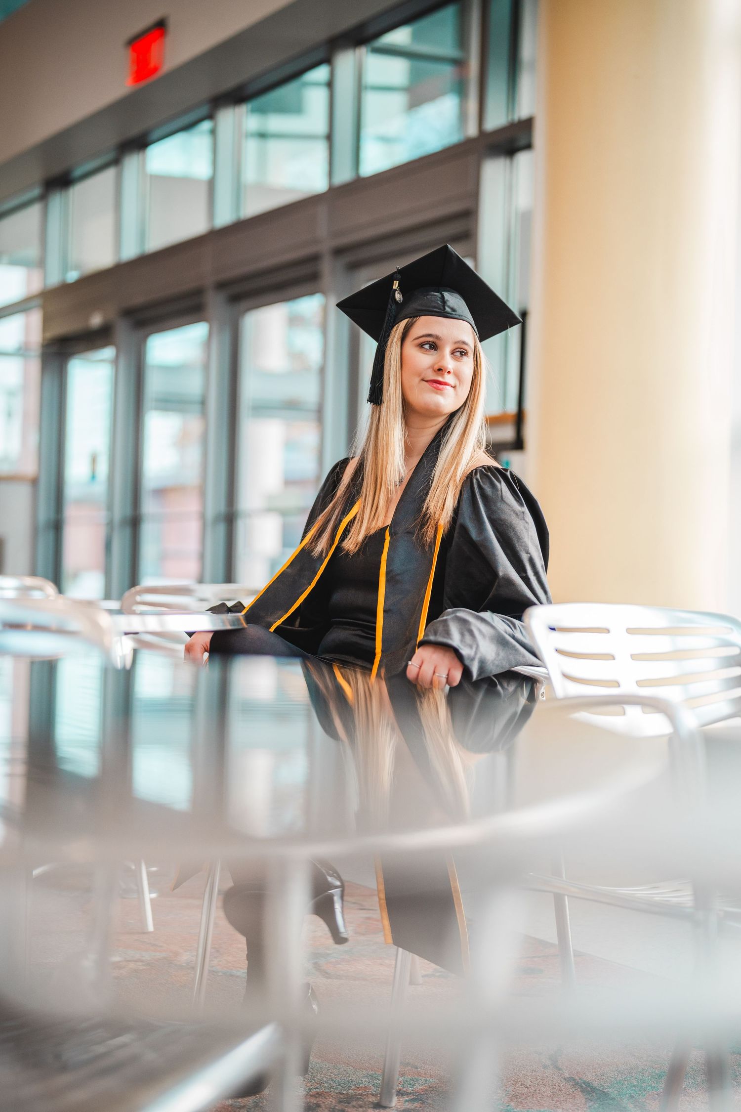 Graduation photo at UMBC in Baltimore, MD.