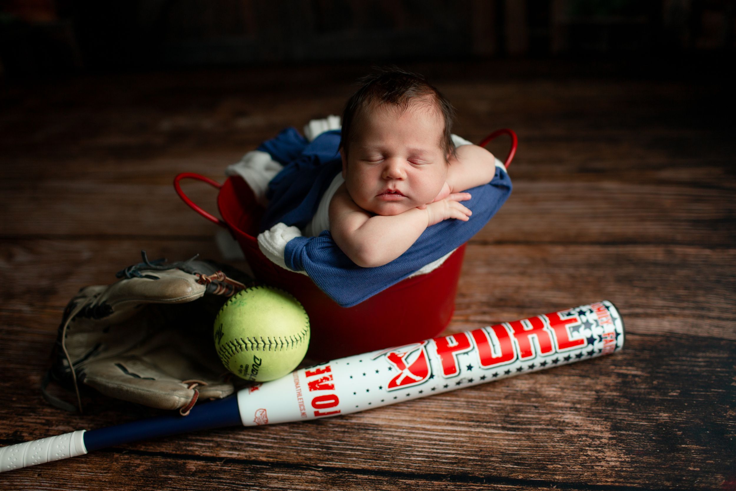 newborn boy softball