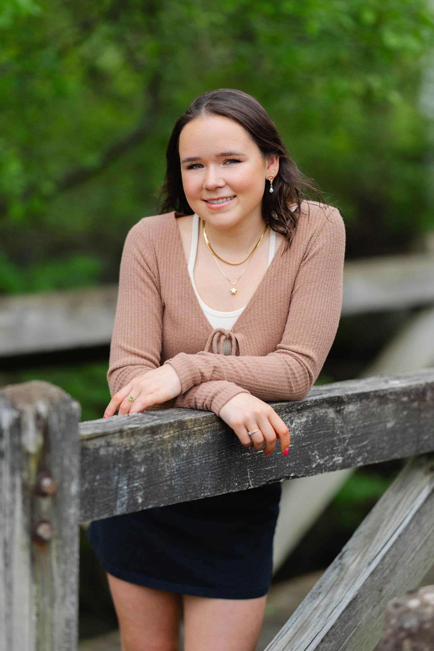 Hudson, Ohio high school senior portrait captured by local photographer Tom Forrest.