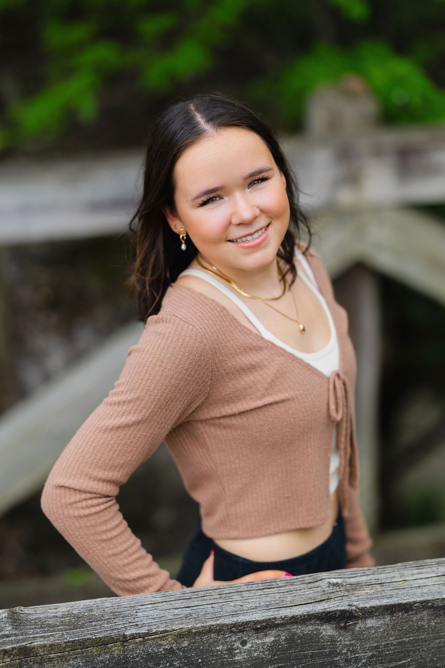 Hudson, Ohio high school senior portrait captured by local photographer Tom Forrest.
