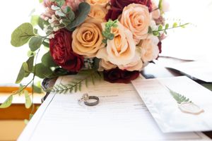 Hidden Gem wedding Meridian Idaho lay flat