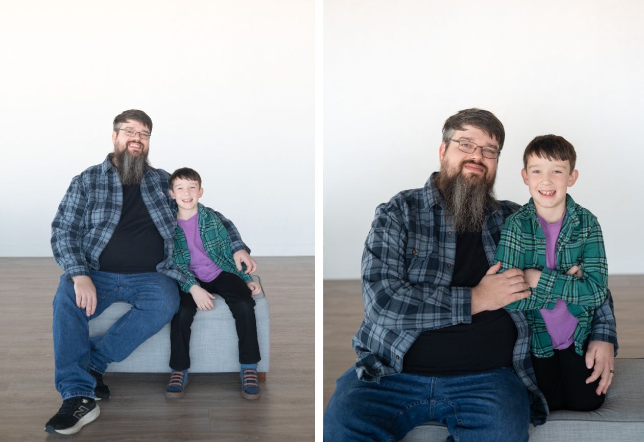 Family of 4 Portrait Session at Kristi Bray Photography Natural Light Studio in Bartlesville Oklahoma