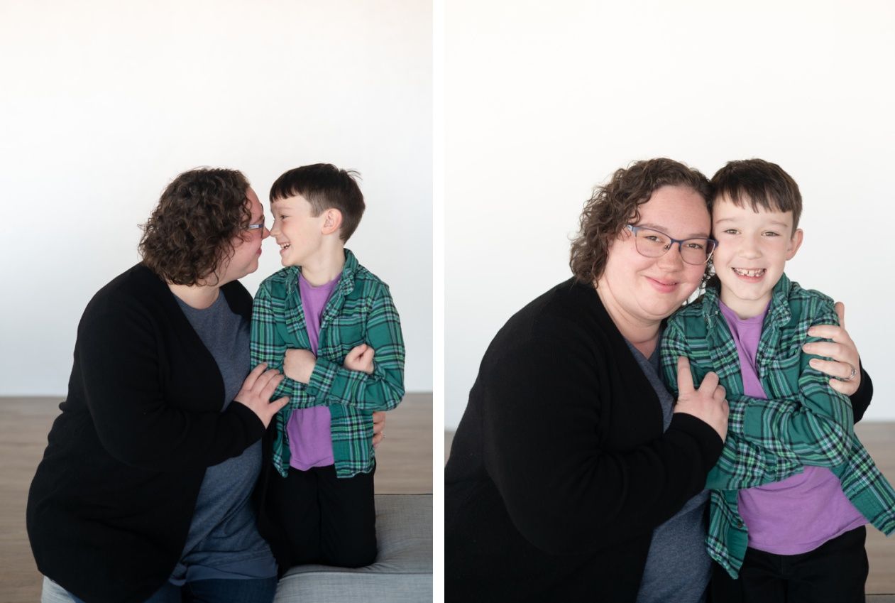 Family of 4 Portrait Session at Kristi Bray Photography Natural Light Studio in Bartlesville Oklahoma