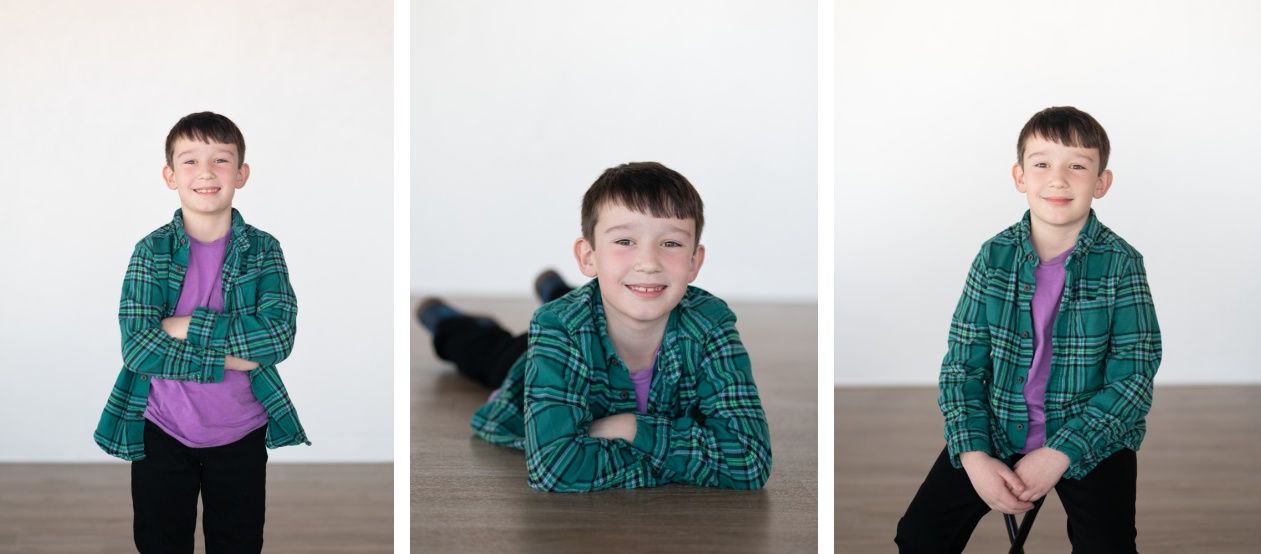 Family of 4 Portrait Session at Kristi Bray Photography Natural Light Studio in Bartlesville Oklahoma