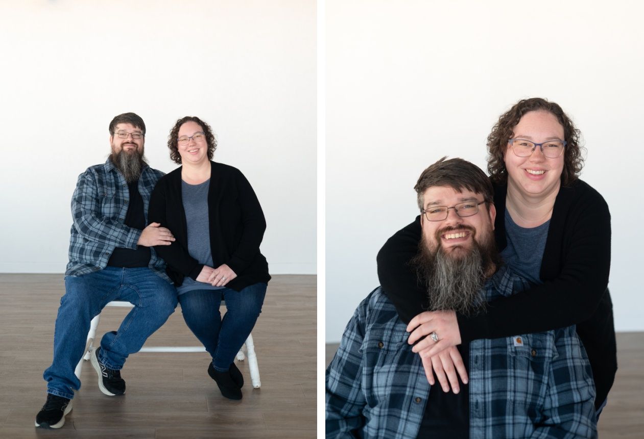 Family of 4 Portrait Session at Kristi Bray Photography Natural Light Studio in Bartlesville Oklahoma
