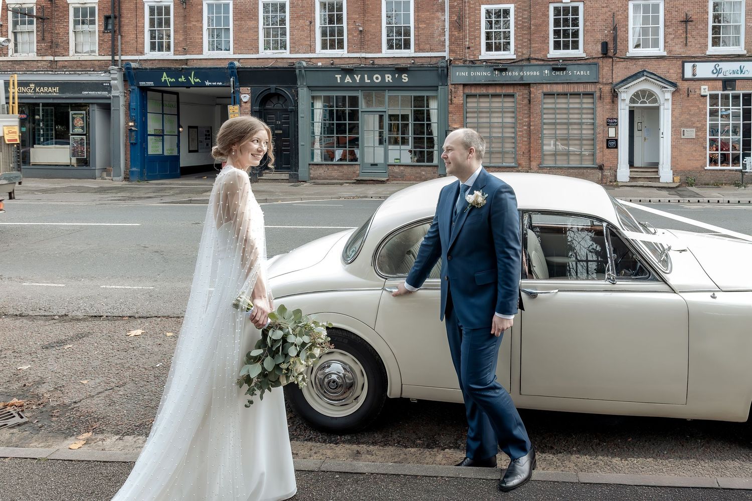 Documentary wedding photography at Gilstrap Registry Office in Newark.