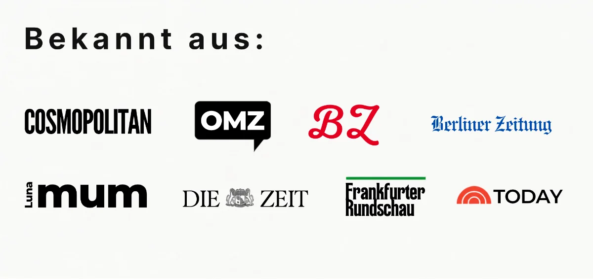 Collage aus Presseerwähnungen und früheren Projekten von Katja Hentschel