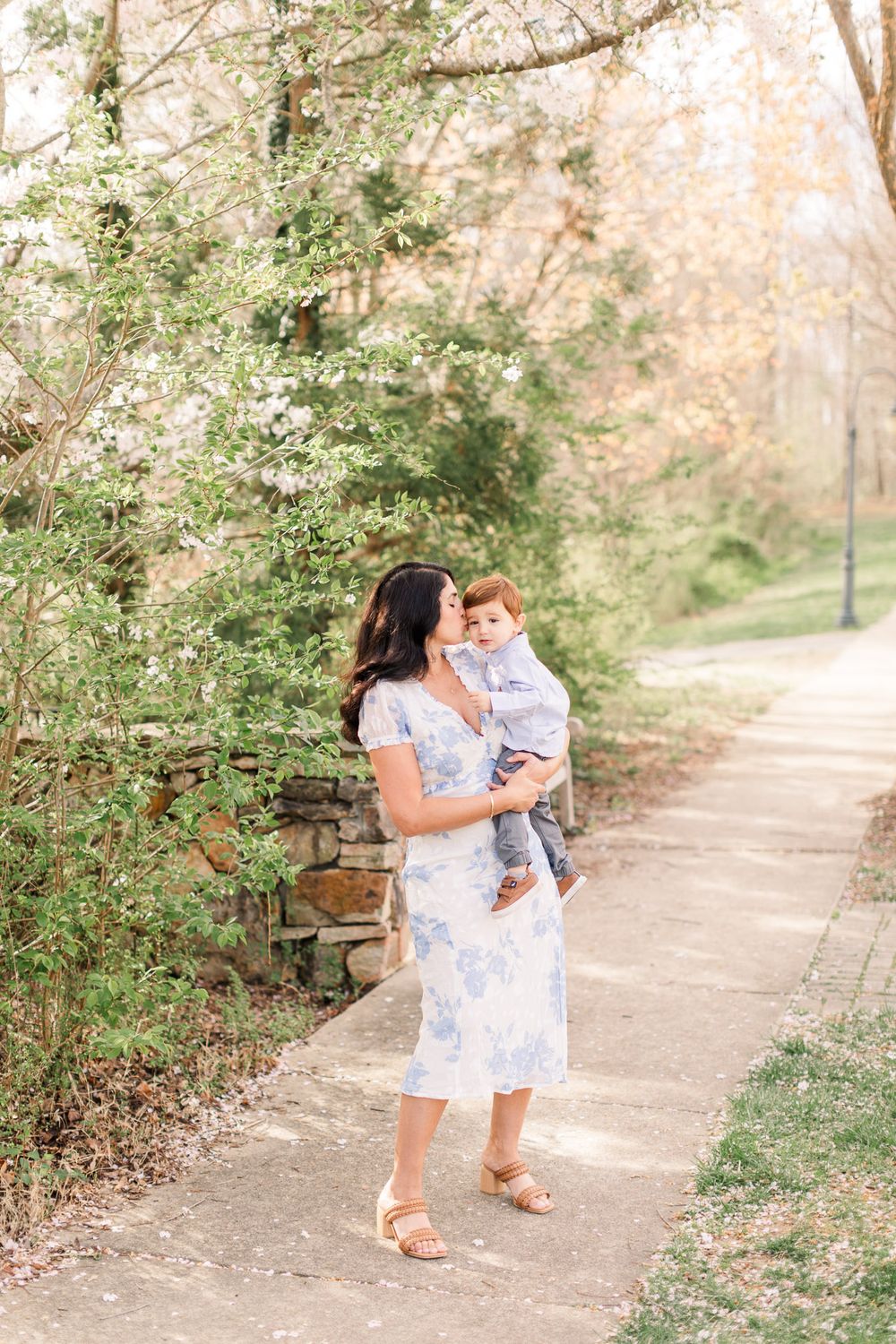 Cherry blossom mini sessions in Midlothian Virginia.