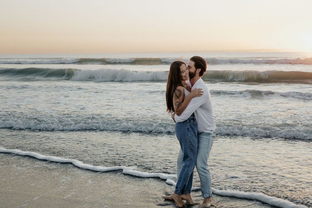 Couples beach photoshoot