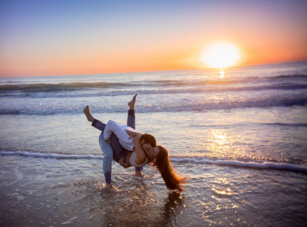Couples beach photoshoot