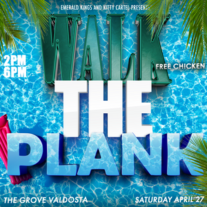 Event banner for The Grove Valdosta with blue water background and white text.