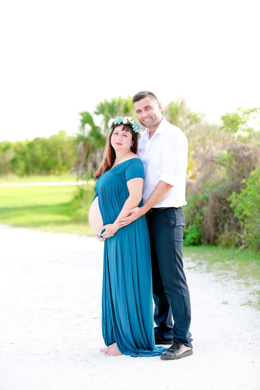 Beautiful maternity photo celebrating motherhood — professional Bradenton-Sarasota pregnancy portrait by local photographer