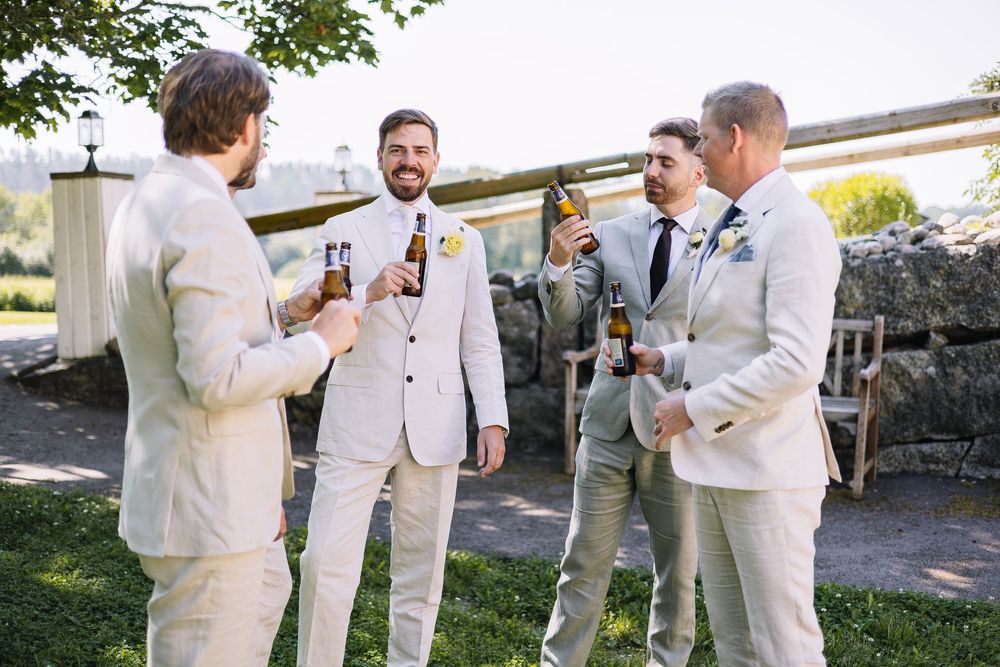 Bestman, förberedelsefotografering.