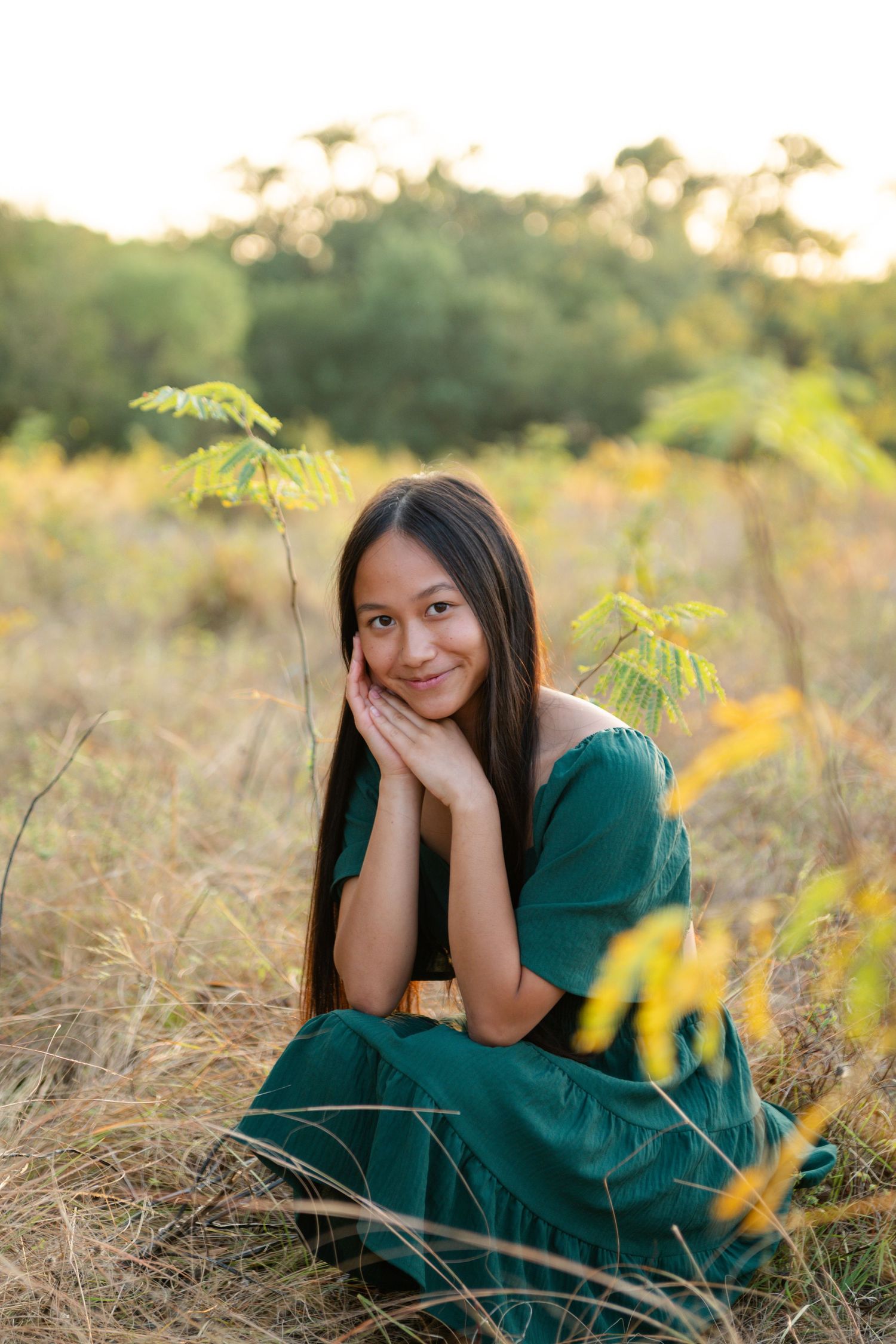 Senior photos at Arbor Hills Nature Preserve
