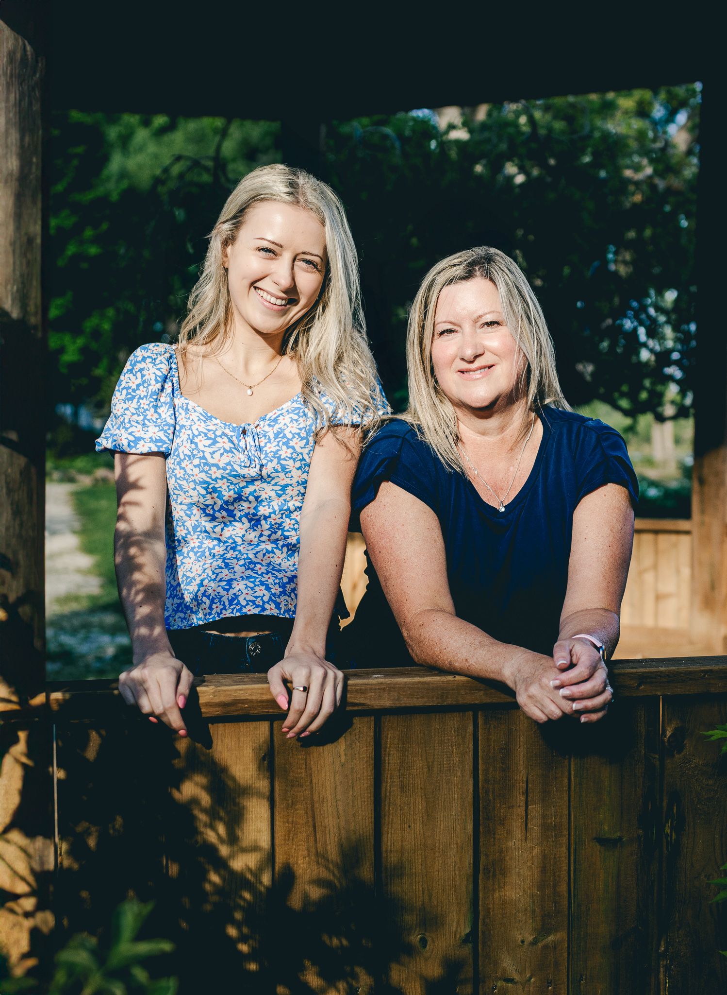 Portrait of mother and daughter