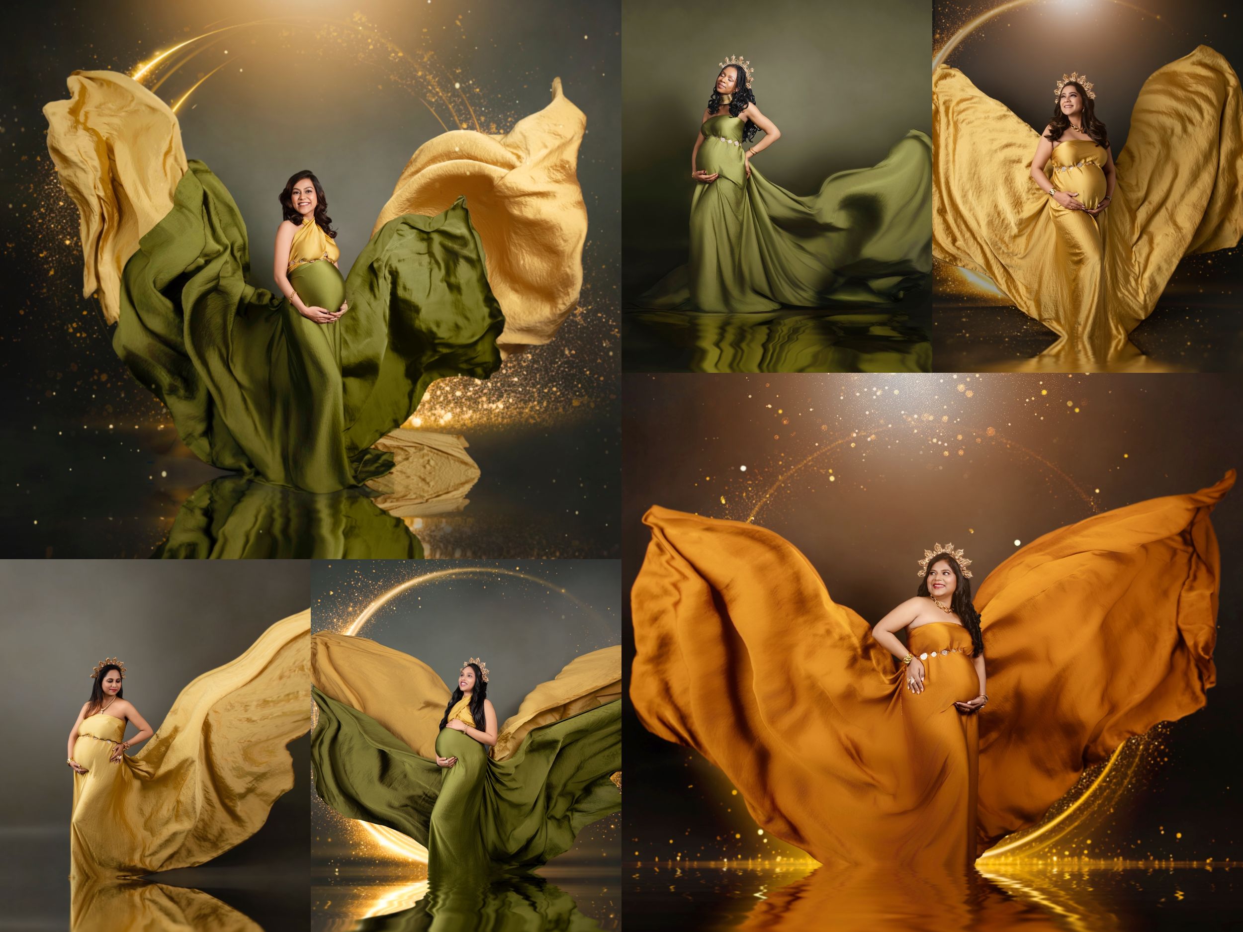 FABRIC MATERNITY POSES
