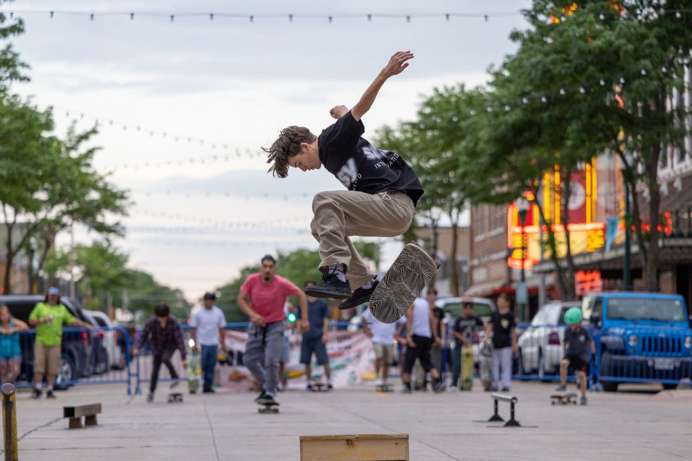 Hear Grand Island skateboard demo