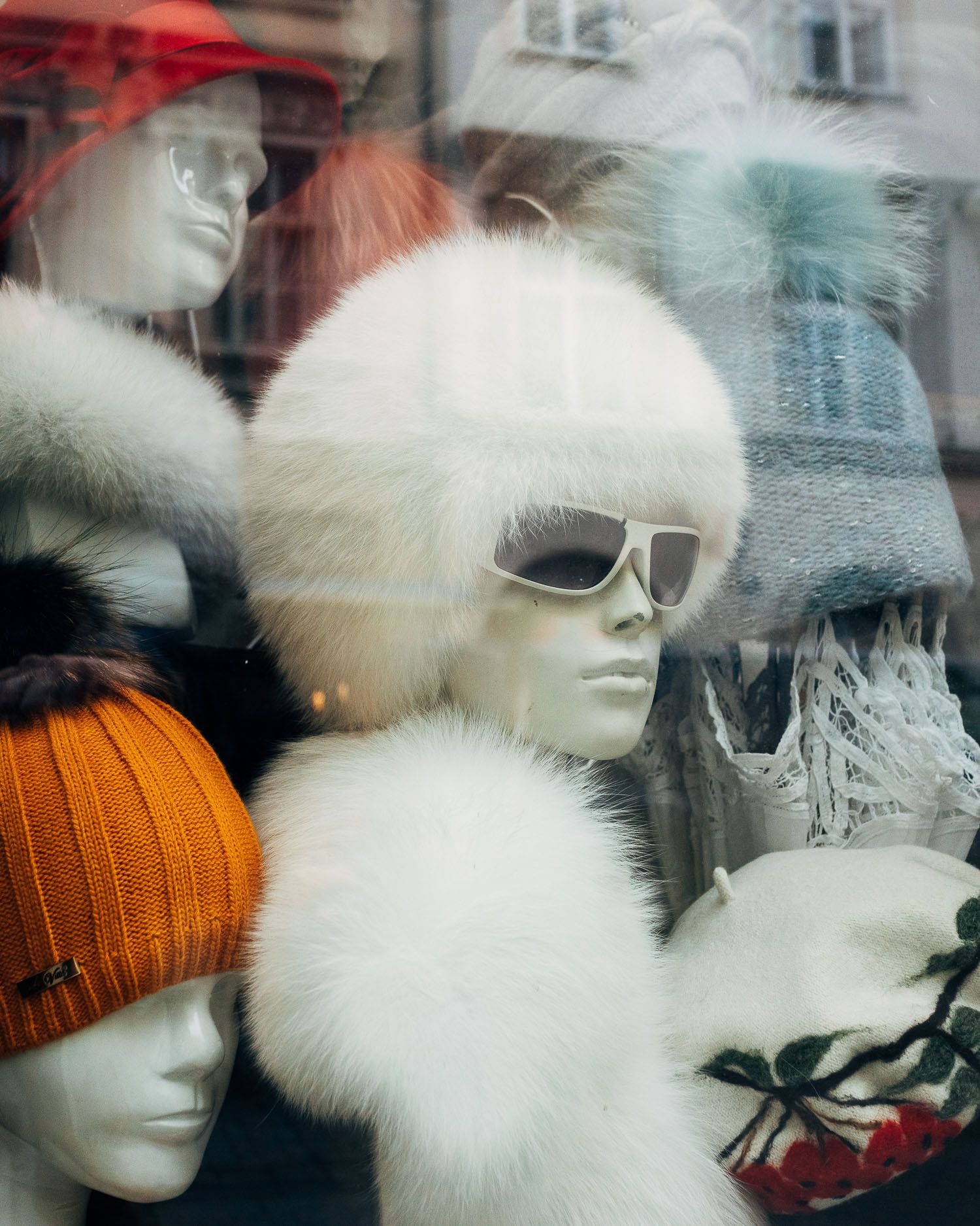Window of A Hat Shop in Krakow