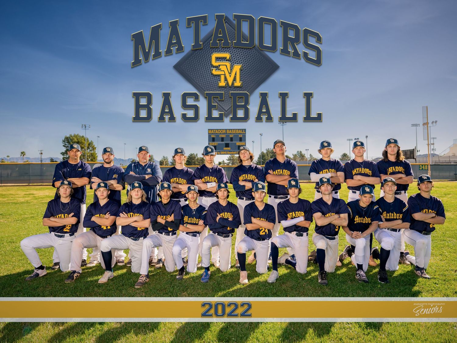 Paradise Valley Arizona Team Sports Banner Pictures by Anjeanette Photography Graduation High School Seniors scottsdale