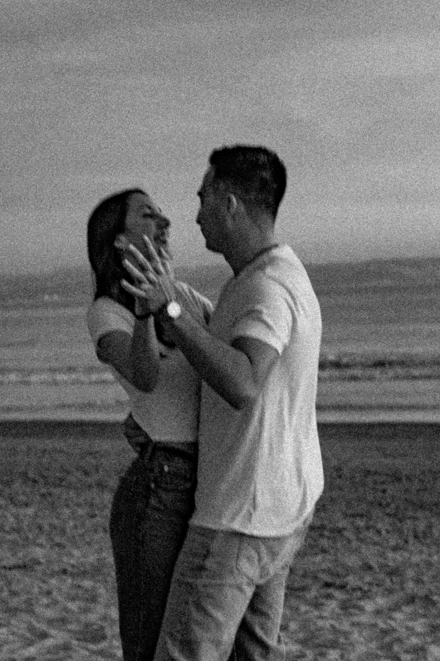 A couple dancing on the beach