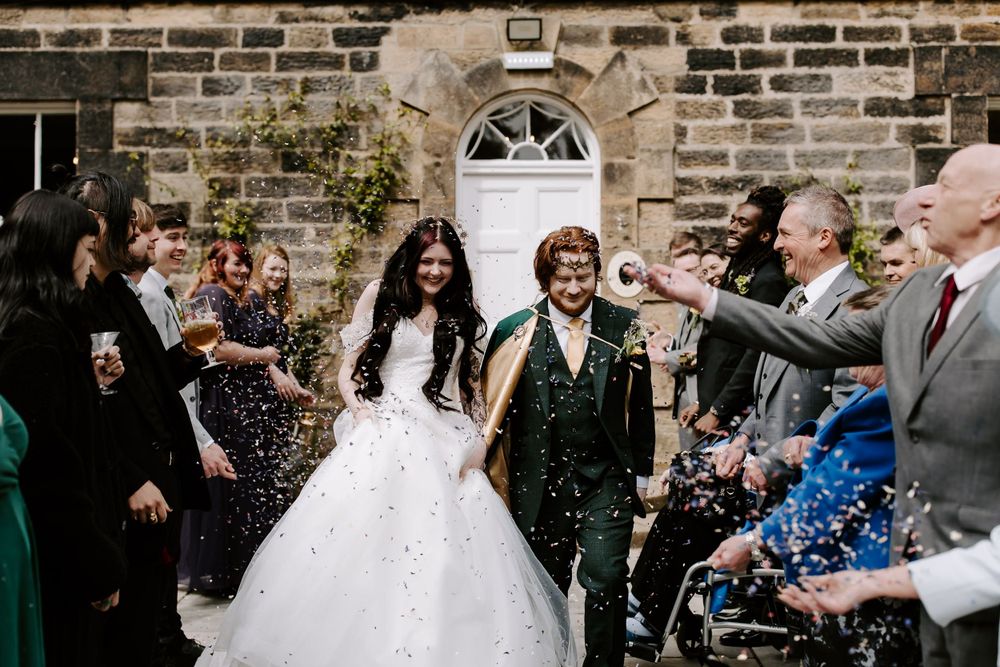 Shotton Grange wedding day, northumberland