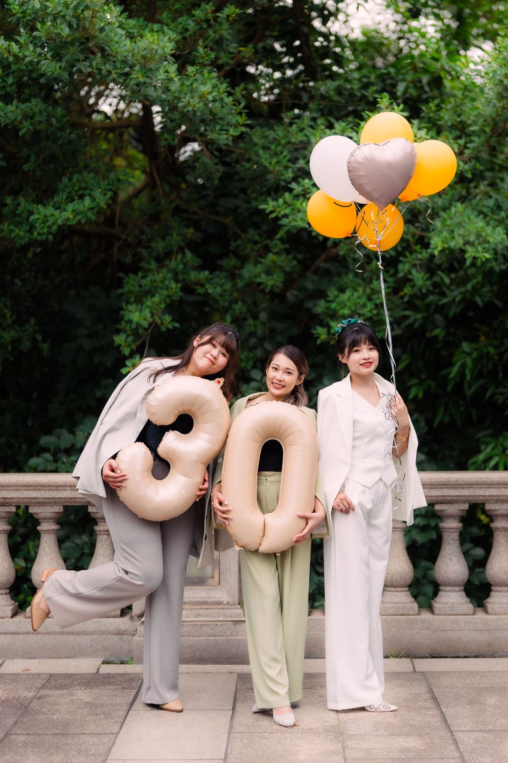 friends celebrating 30 at Tatung University in Taipei City