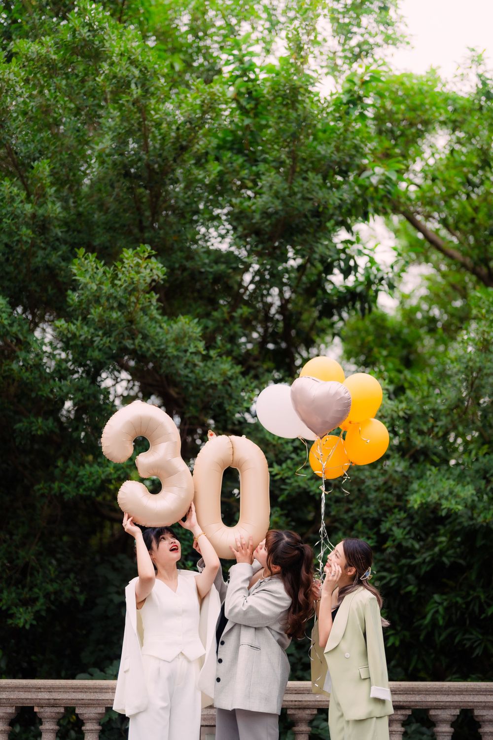 friends celebrating 30 at Tatung University in Taipei City